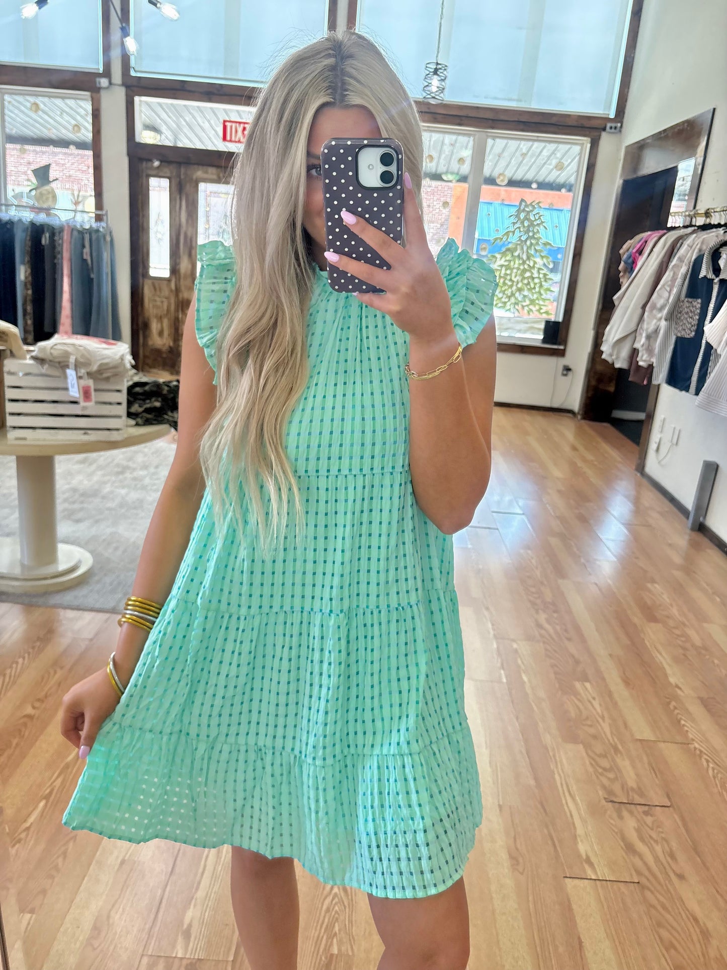 Umgee Ruffle Sleeve Dress
