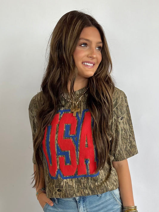 Camo USA Tee