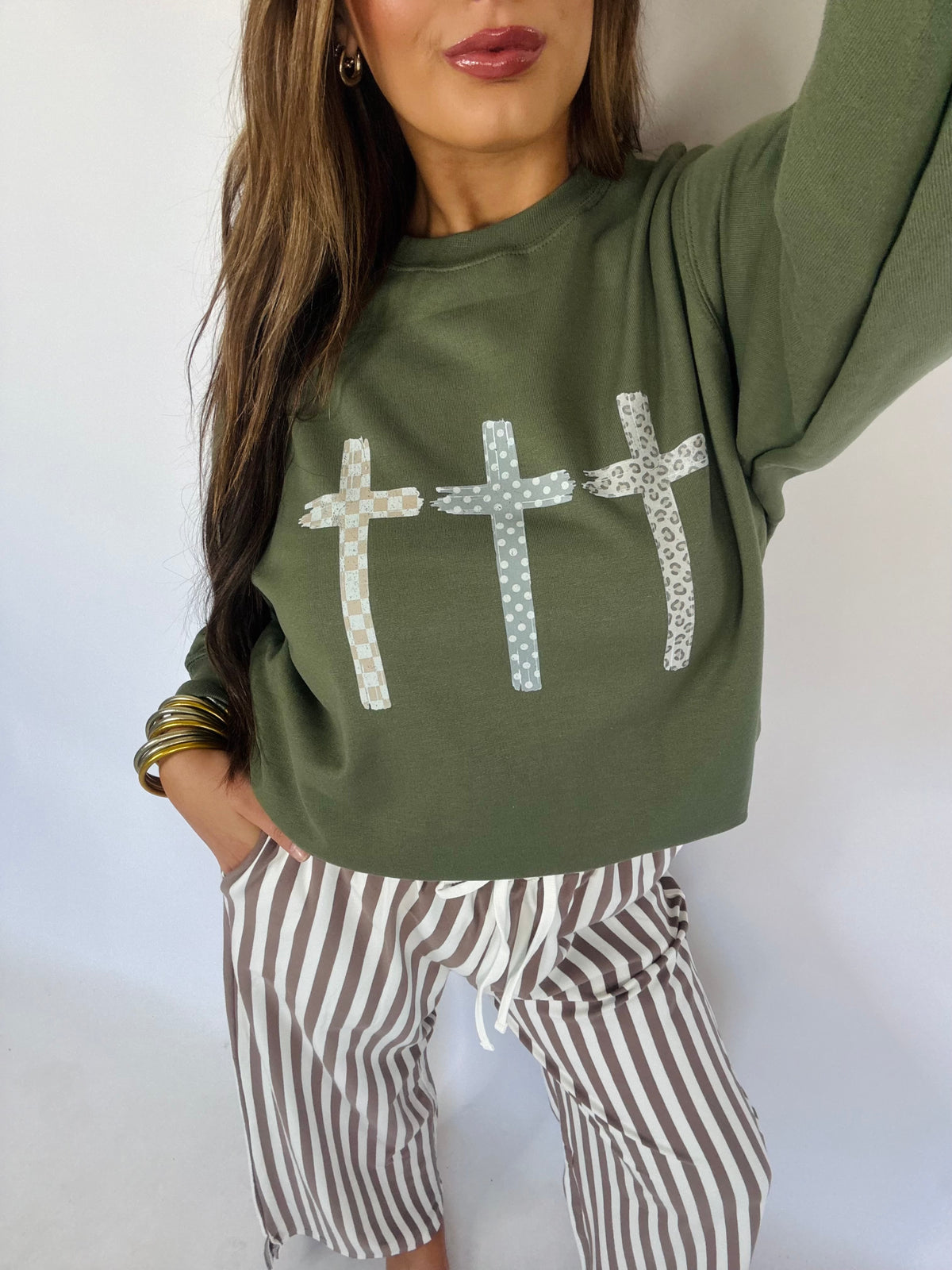 Three Cross Sweatshirt