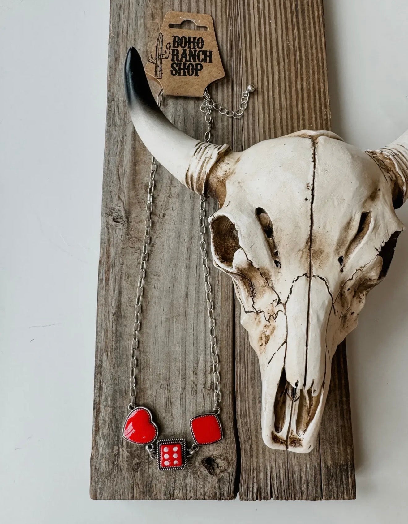 Western Card Necklace