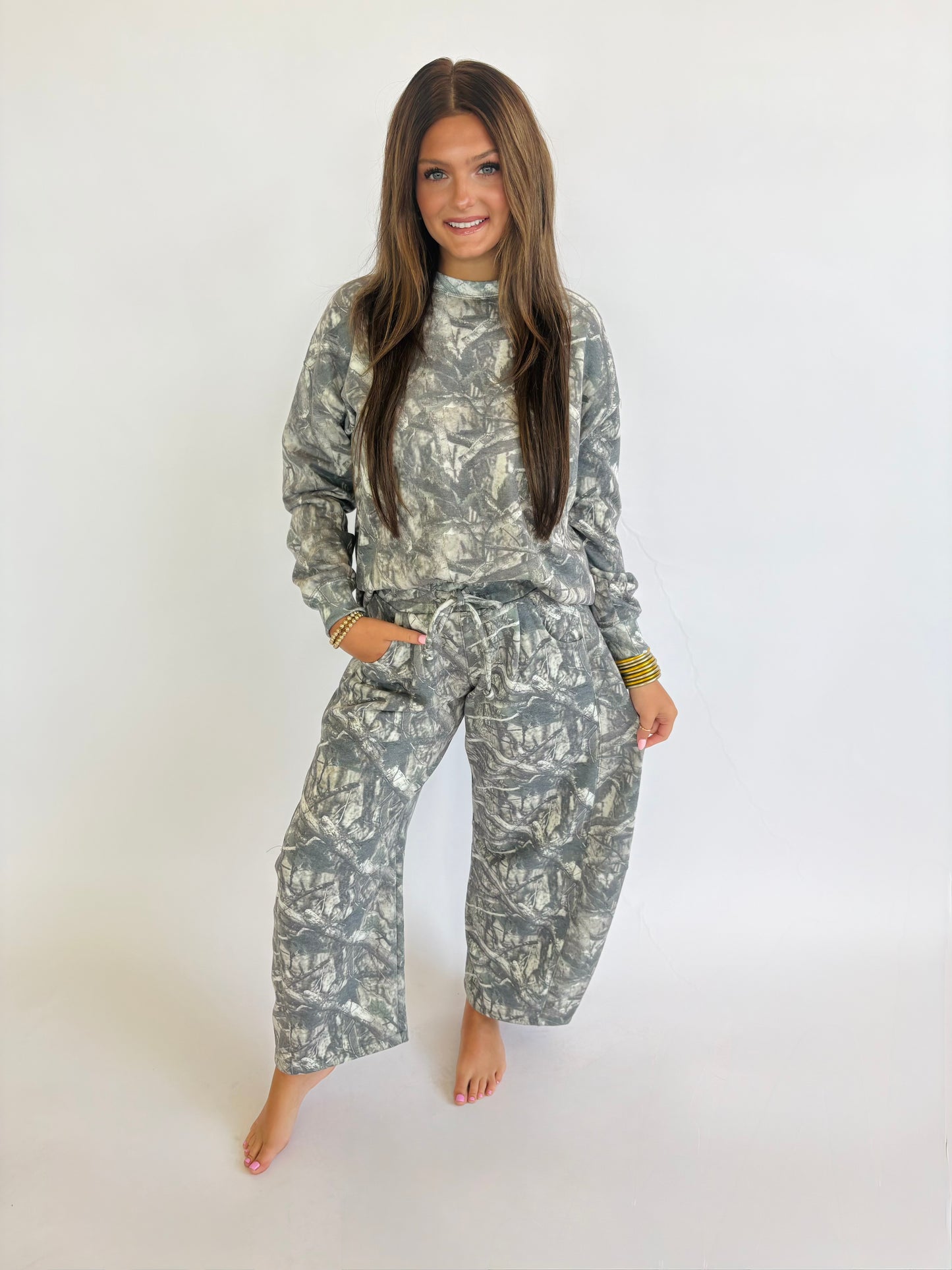 Olive Camo Barrel Pant