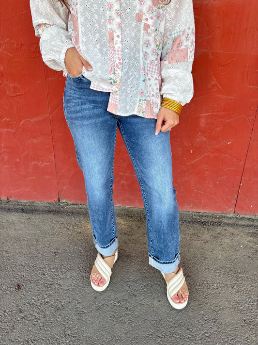 Zenana Cuff Jean