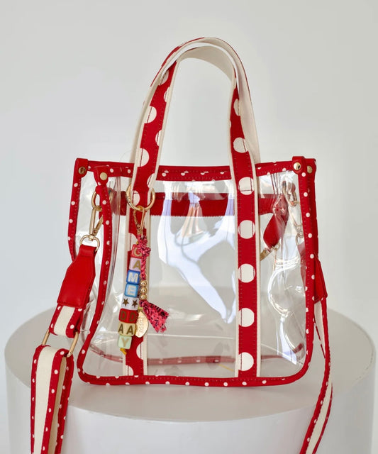 Red Clear Tote