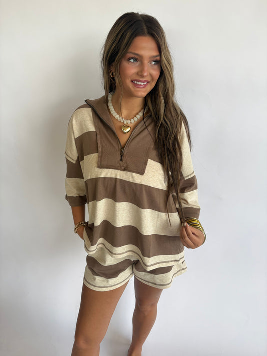 French Terry Set-Mocha