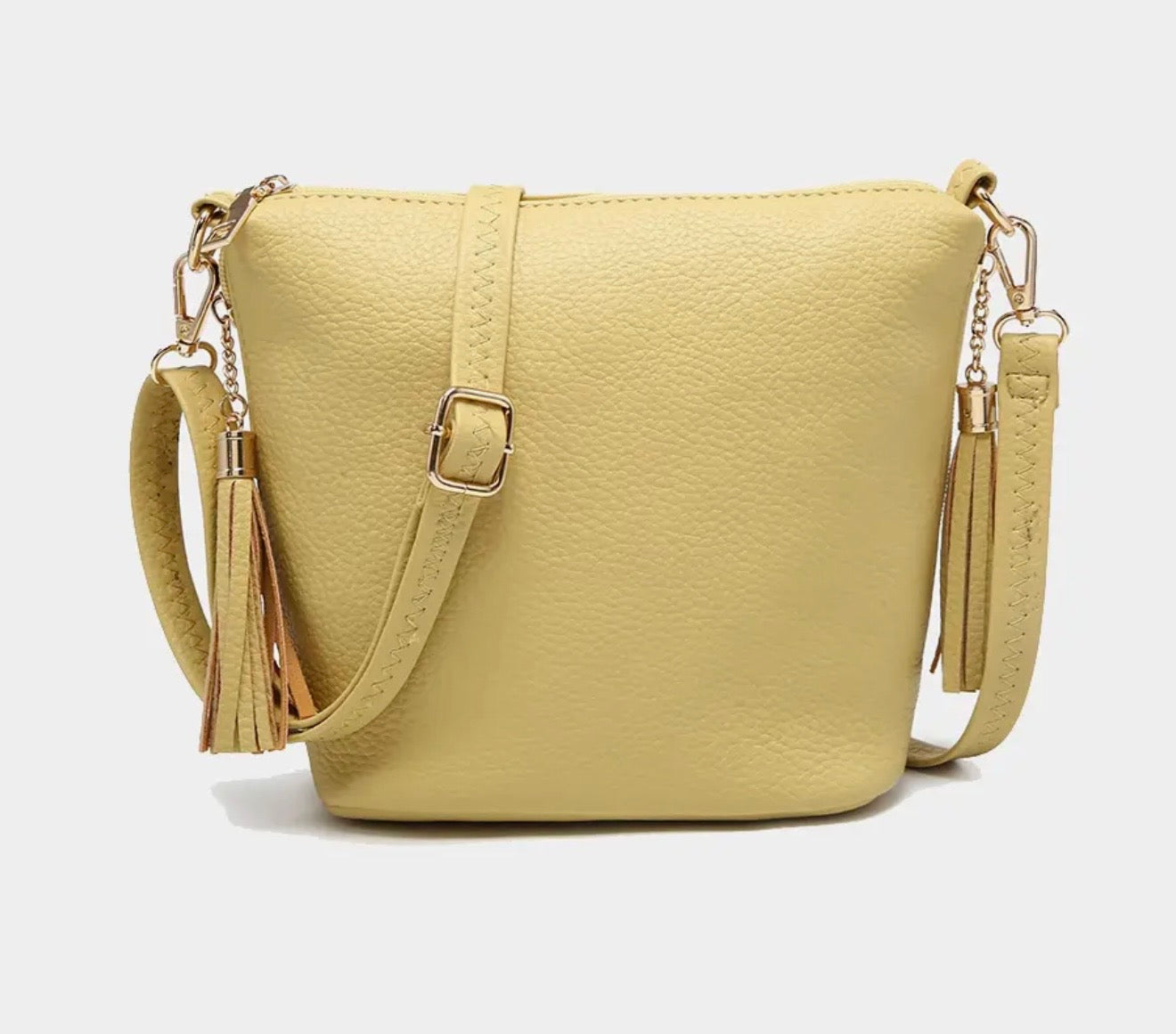 Yellow Crossbody with Tassel
