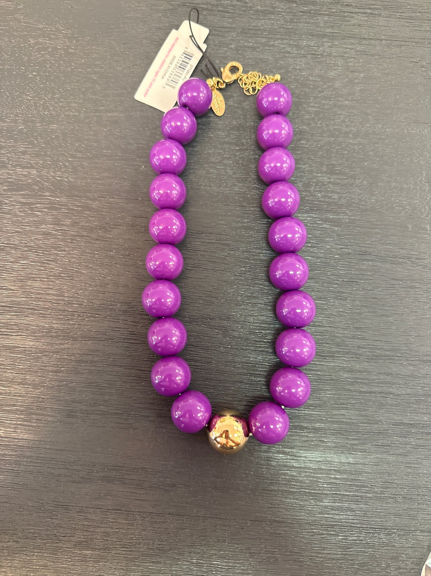 Purple Beaded Necklace