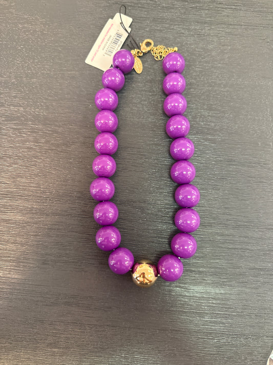 Purple Beaded Necklace