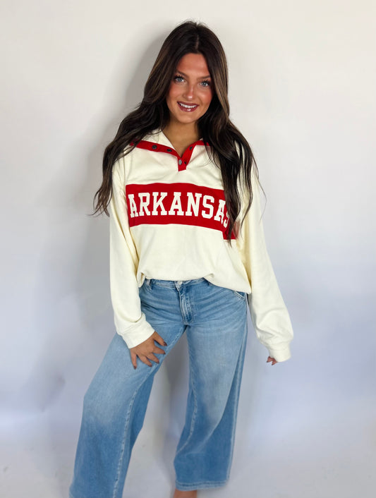 Cream Arkansas Mock Neck