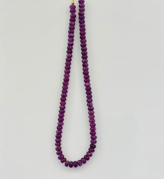 Purple Beaded Necklace Made By MC