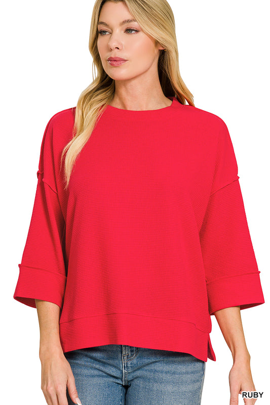 Zenana 3/4 Sleeve Top