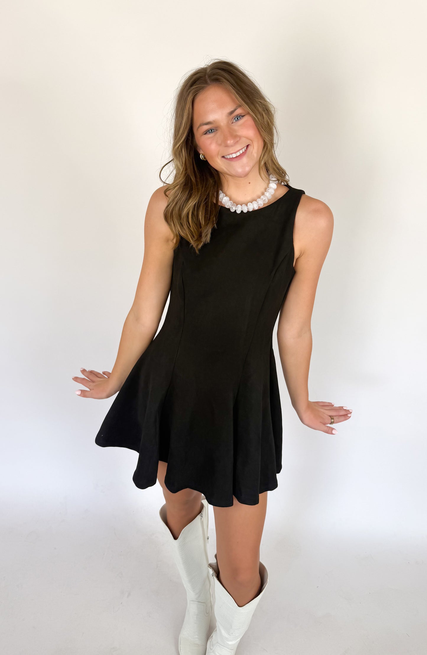 Suede Mini Dress