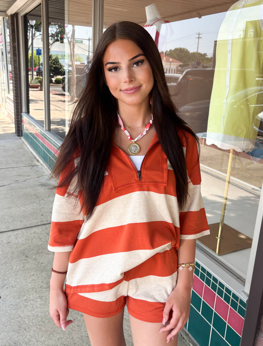 French Terry Set-Orange