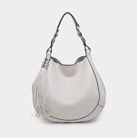 Tassel Hobo Braided Handle