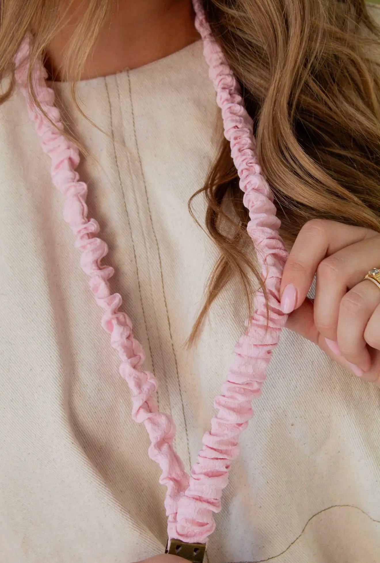 Dainty Pink Lanyard