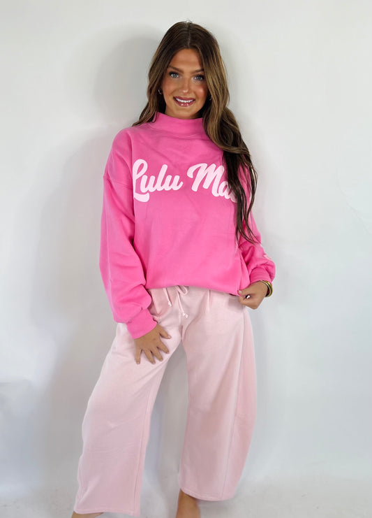 Pink Lulu Mac Mock Neck