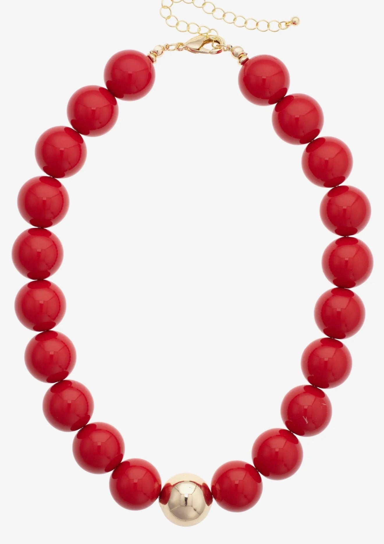 Red Beaded Necklace
