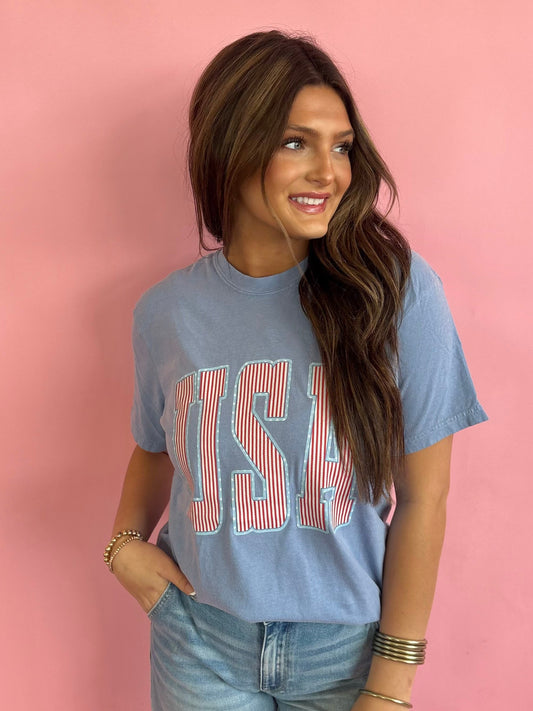 Stripe USA Tee