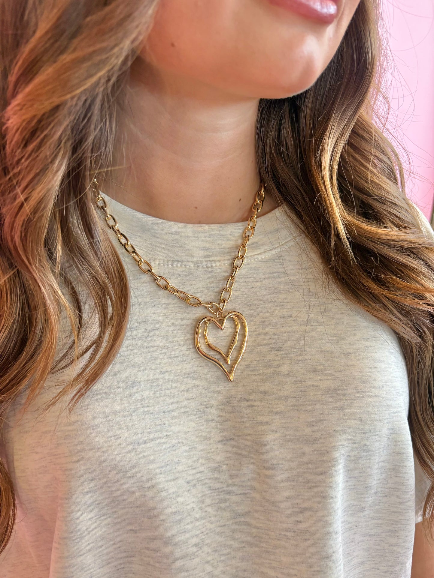 Double Heart Necklace