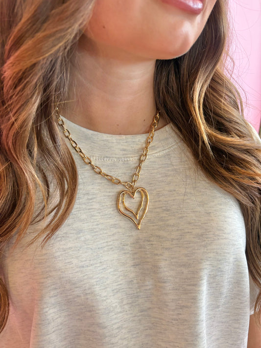 Double Heart Necklace