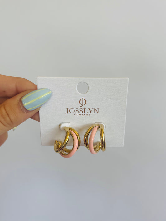 Pink Enamel Hoop