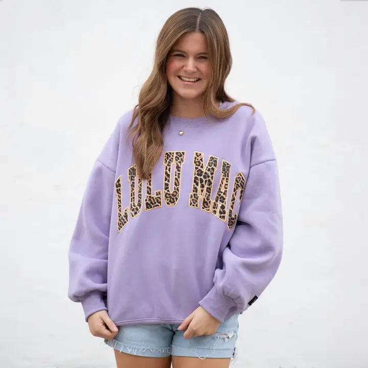 Purple Lulu Mac Sweatshirt