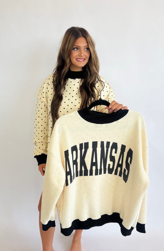 Arkansas Reversible Polka Dot