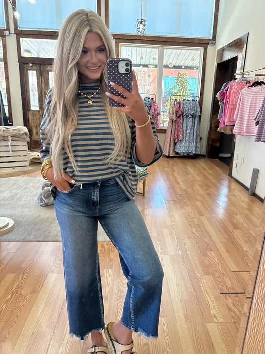 High Rise Wide Leg Jean