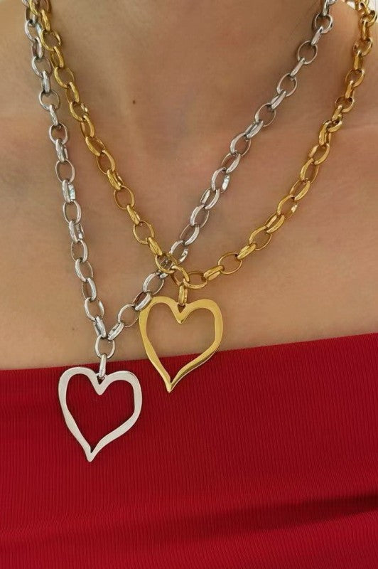 Open Heart Necklace