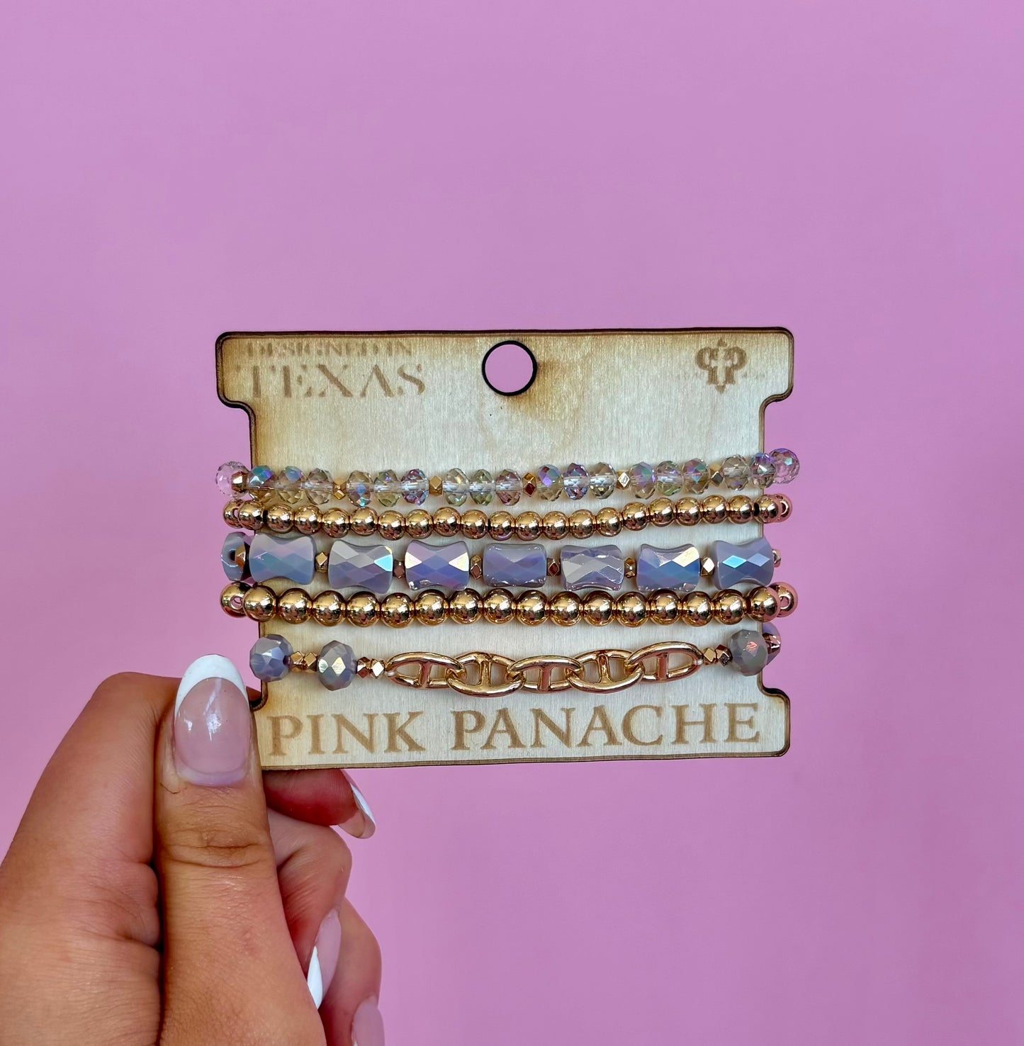 Mixed Bead Clear Stack