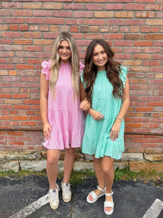 Umgee Ruffle Sleeve Dress