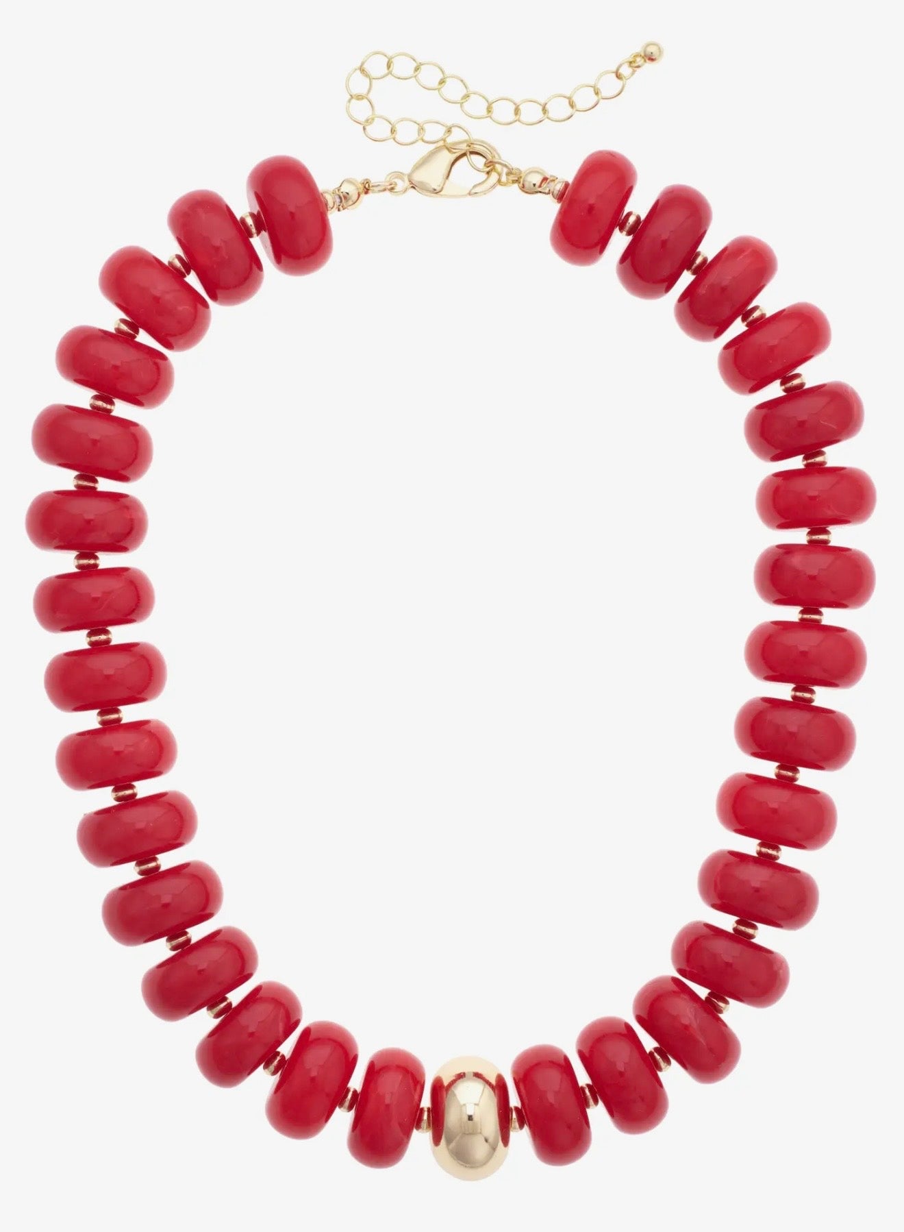 Red Resin Necklace