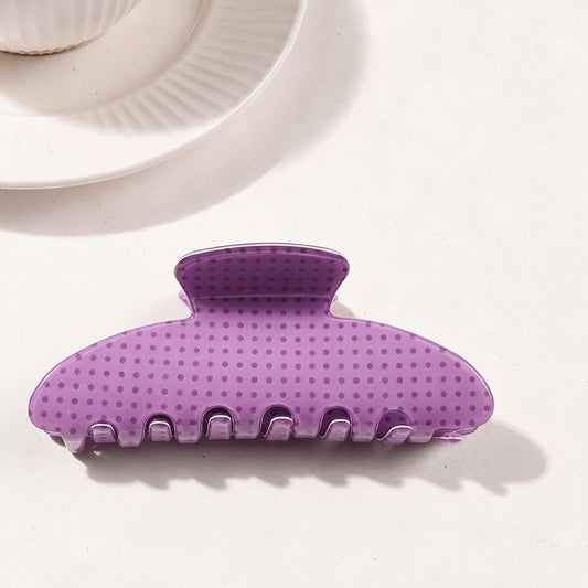 Polka Dot Claw Clip-Lavander