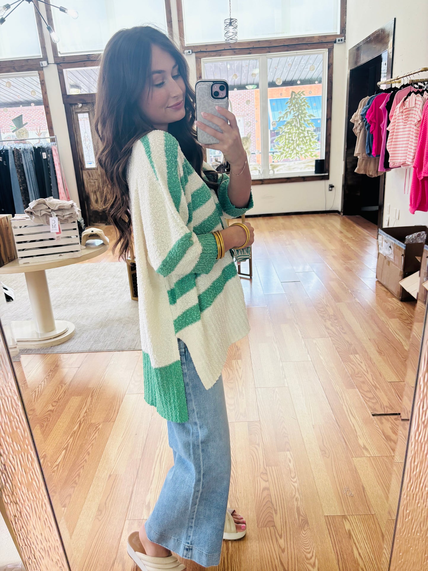 Popcorn Button Down Cardigan