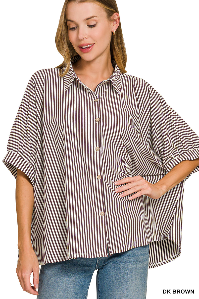 Oversized Zenana Top-Mocha