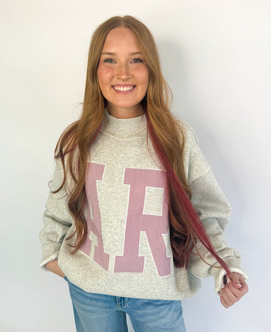 AR Stripe Mockneck