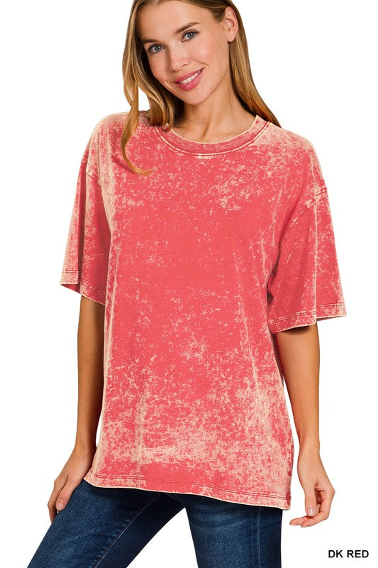 Acid Wash Oversized Tee
