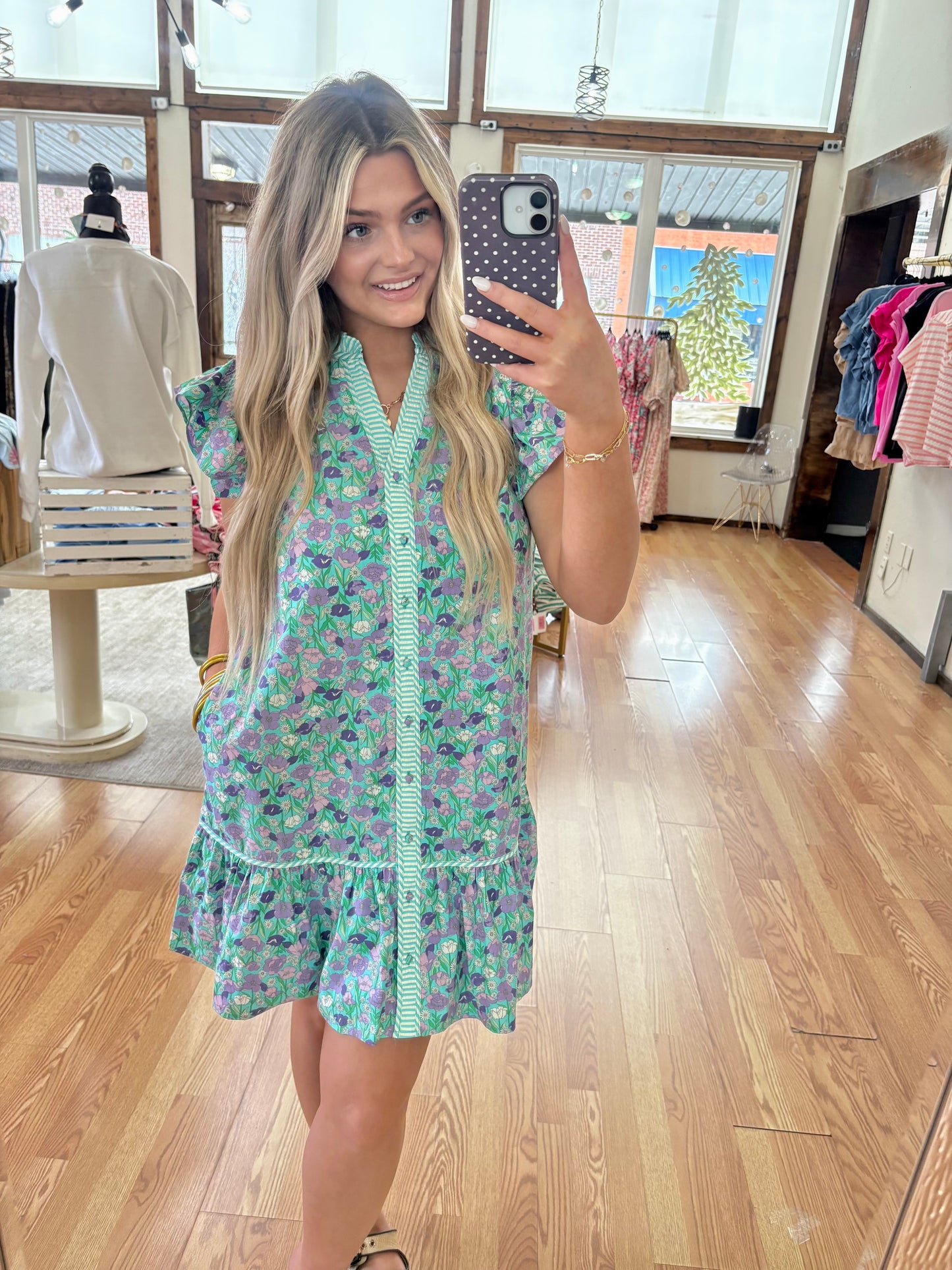 Floral Button Down Dress
