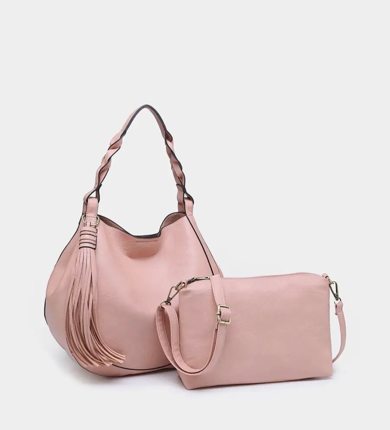 Tassel Hobo Braided Handle