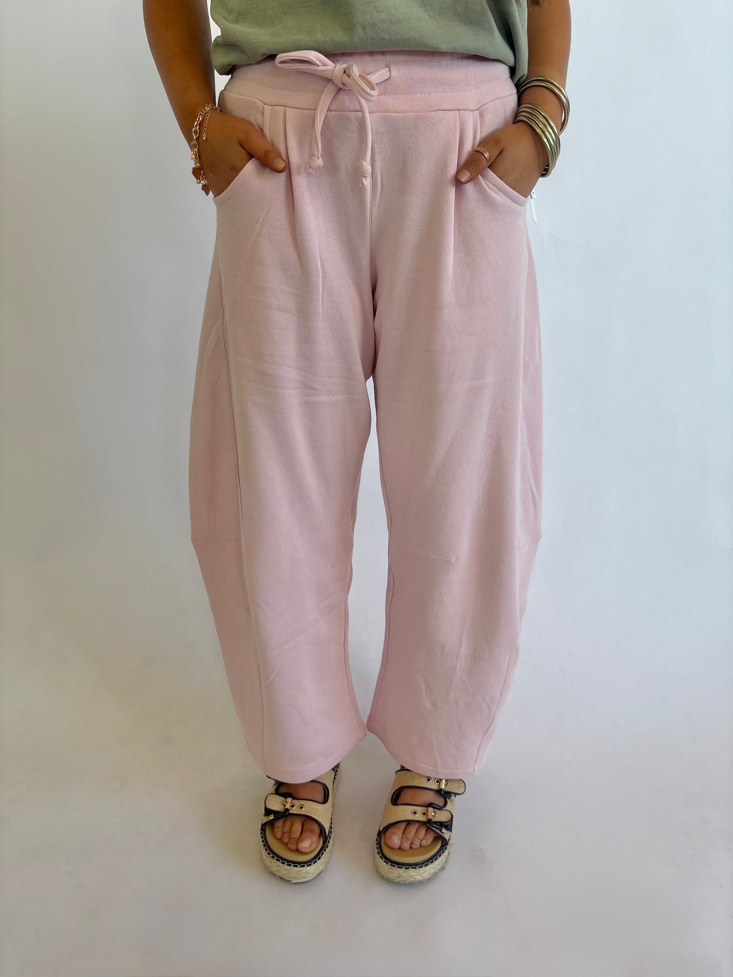 Baggy Barrel Pant-Pink