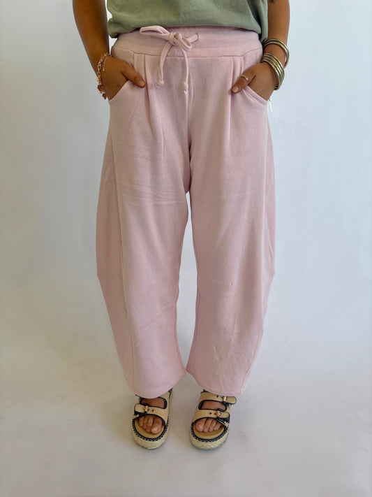 Baggy Barrel Pant-Pink