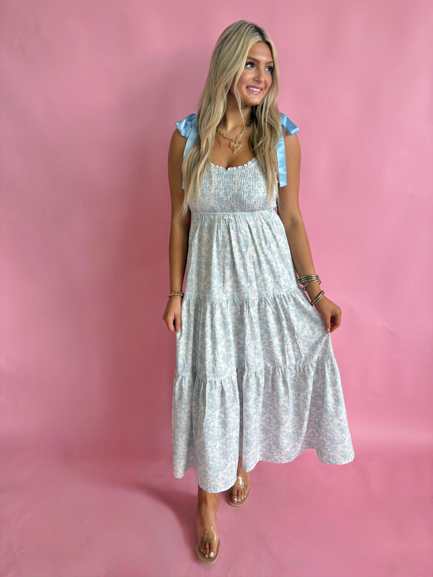 Floral Empire Neckline