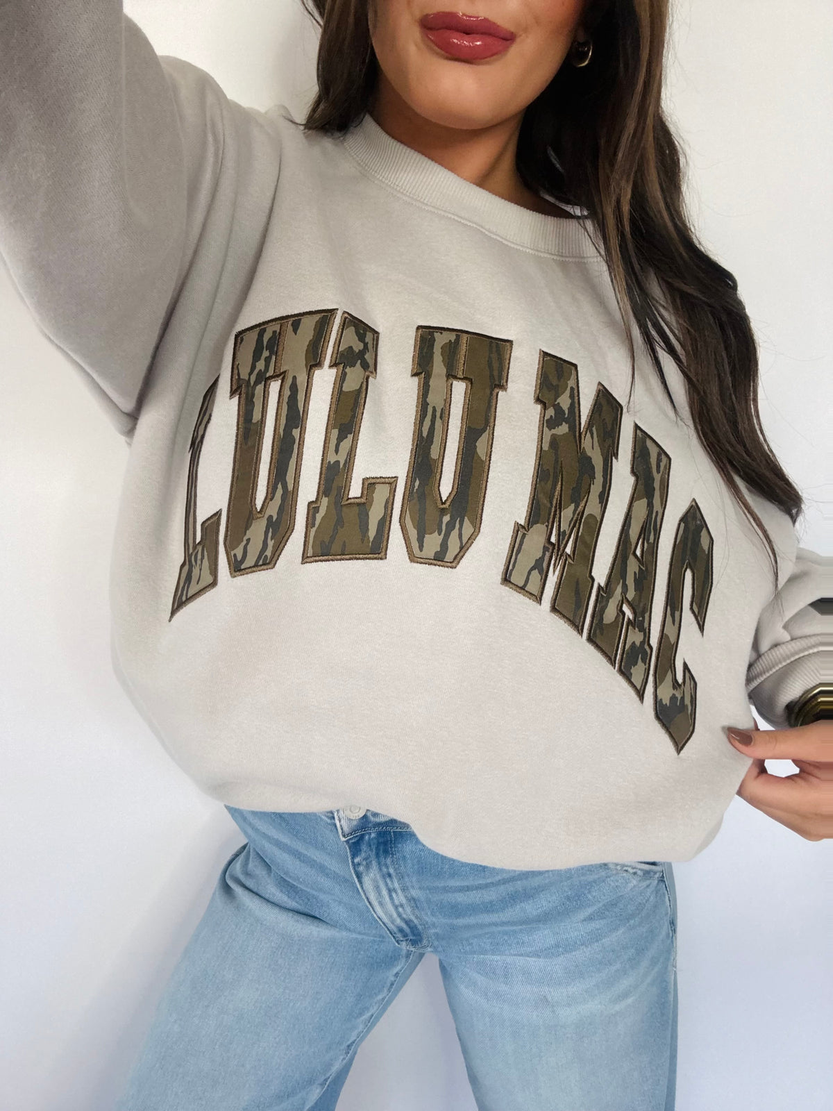 Lulu Mac Taupe with Camo