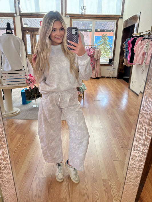 Beige Camo Barrel Pant