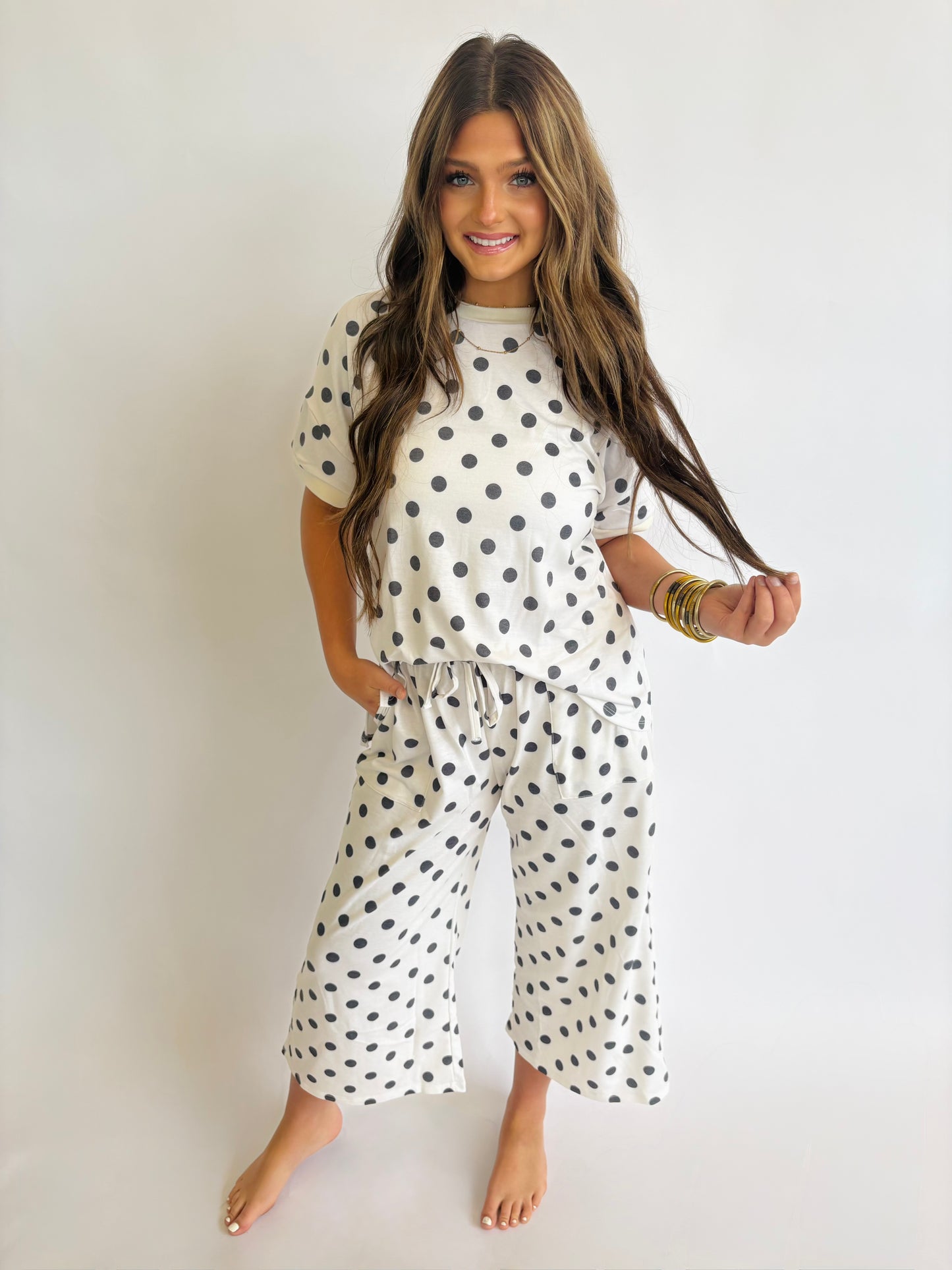 Oversized Polka Dot Top
