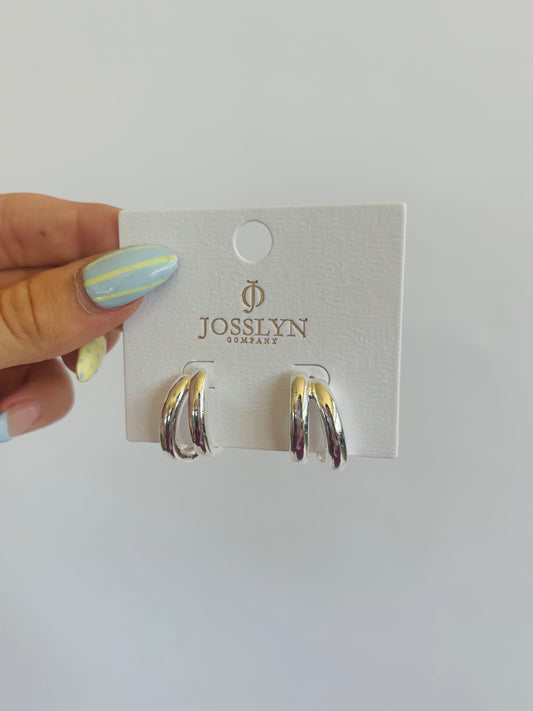 Double Hoop-Silver