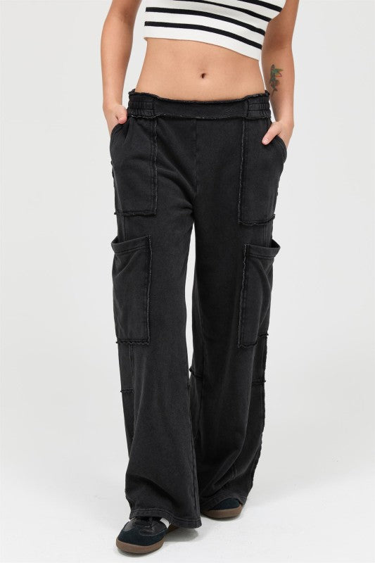 Mineral Wash Cargo-Black