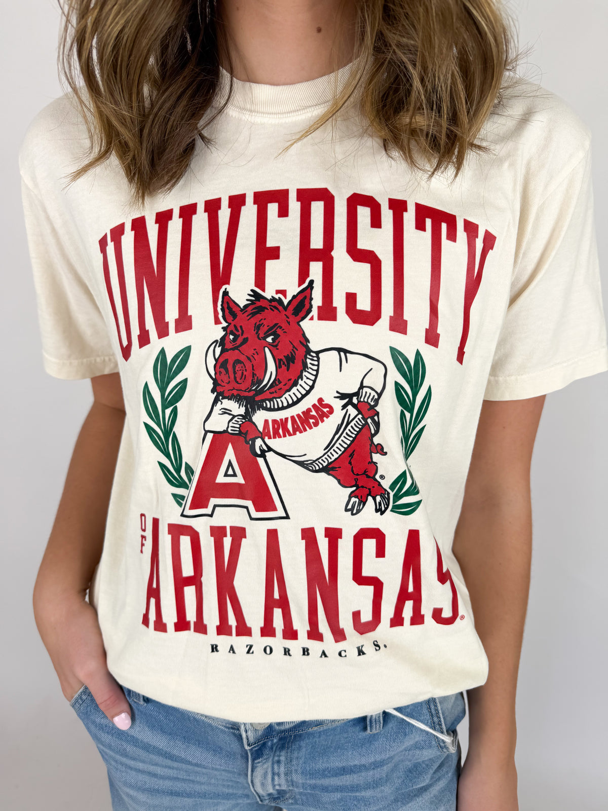 Plus Arkansas with Green Tee