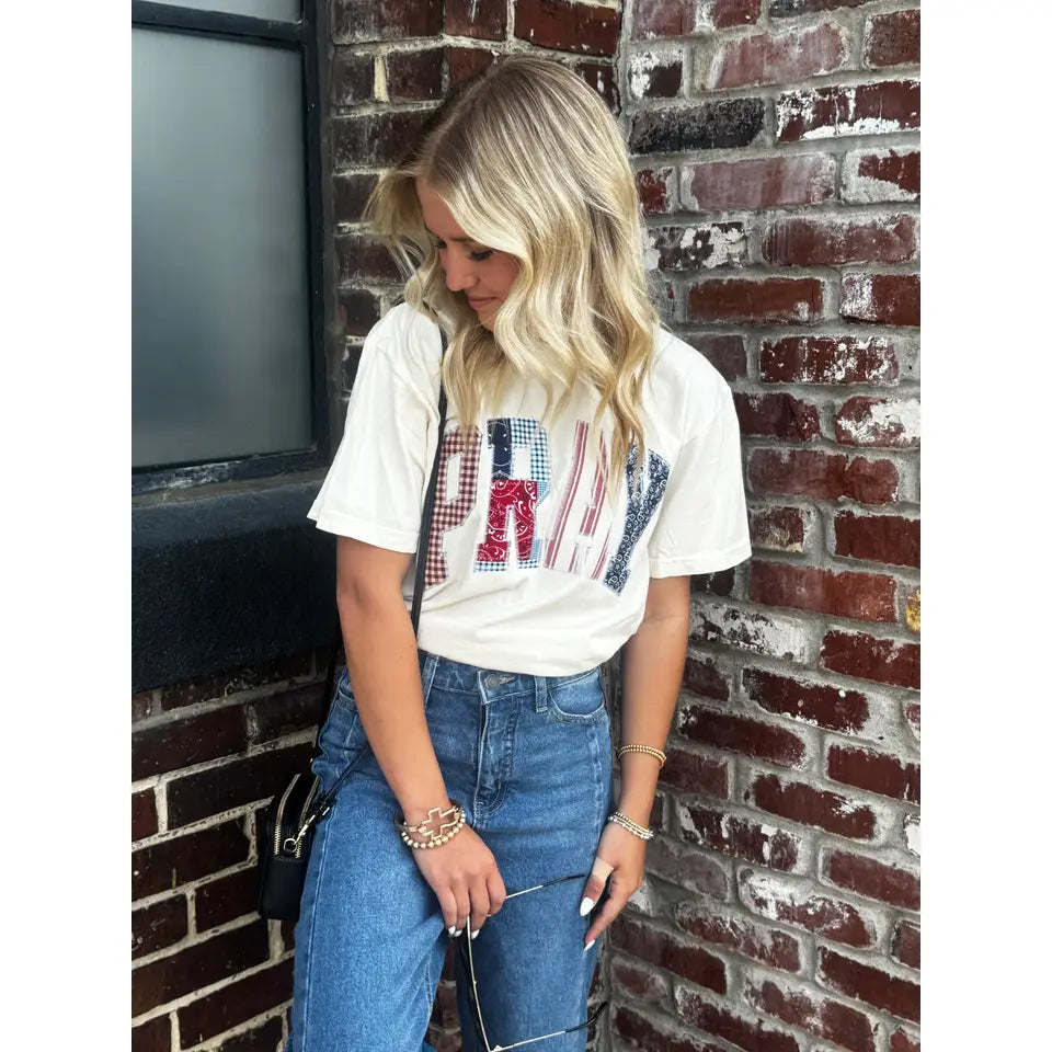Cream Pray Tee