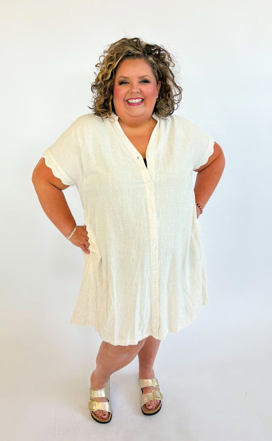 Plus Oatmeal Dress