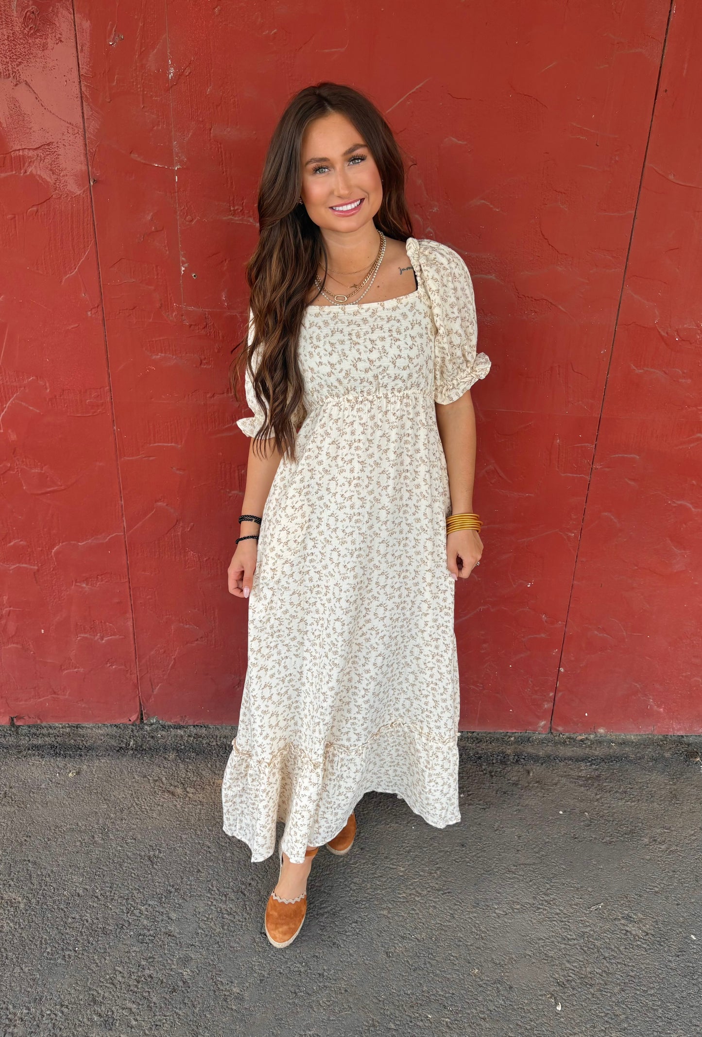 Floral Puff Sleeve Dress